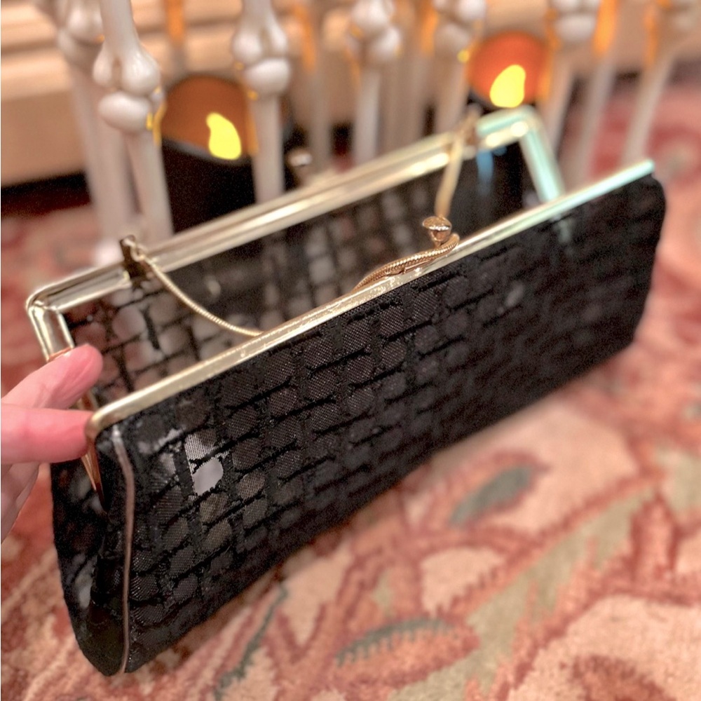 Bewitching Black Peek a Boo MCM Purse